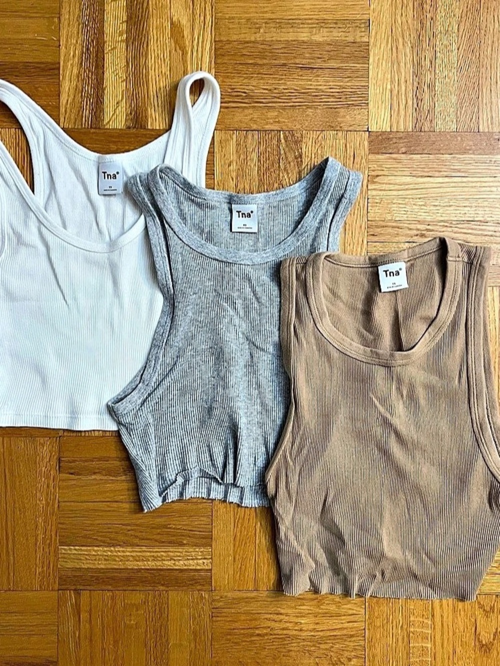 Tna Ribbed Cropped Tanks (all 3)